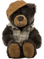 Плюшена играчка Амек Тойс - Мече със зимни дрехи, 28 cm