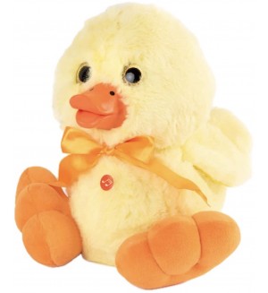 Плюшена играчка Амек Тойс - Пате с 3D очи със звук,  25 cm
