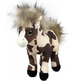 Плюшена играчка Амек Тойс - Петнисто конче с бежова грива, 30 cm