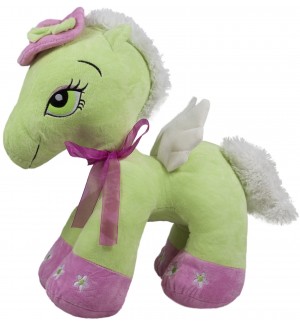 Плюшена играчка Амек Тойс - Пони, зелено, 44 cm
