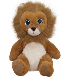 Плюшена играчка Амек Тойс - Седнал лъв, 18 cm