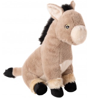 Плюшена играчка Амек Тойс - Седнало магаре, 23 cm