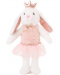 Плюшена играчка Амек Тойс - Зайче с рокля и корона, 27 cm