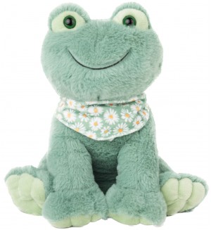 Плюшена играчка Амек Тойс - Жаба с шал, 30 cm