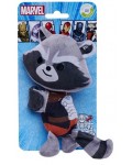 Плюшена играчка Simba Toys Marvel - Rocket, с лента за прикрепване, 17 cm