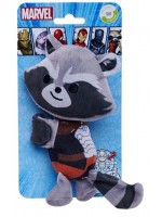 Плюшена играчка Simba Toys Marvel - Rocket, с лента за прикрепване, 17 cm
