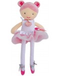 Плюшена играчка Doudou - Kукла балерина Lily, 36 cm