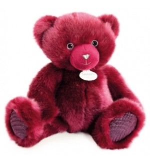 Плюшена играчка Doudou - Мече, 30 cm, розово