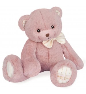 Плюшена играчка Doudou - Мече, 30 cm, розово