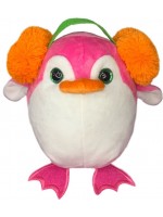 Плюшена играчка Fluffii - Пингвин с наушници