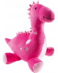 Плюшена играчка Heunec - Динозавър, розов, 25 cm