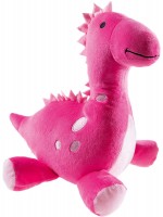 Плюшена играчка Heunec - Динозавър, розов, 25 cm