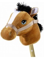  Плюшена играчка Heunec - Конче на пръчка, кафяв, 75 cm