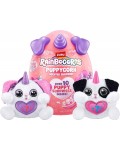 Плюшена играчка-изненада Zuru Rainbocorns Puppycorns - Серия 8, с лилав рог и лилави уши, асортимент