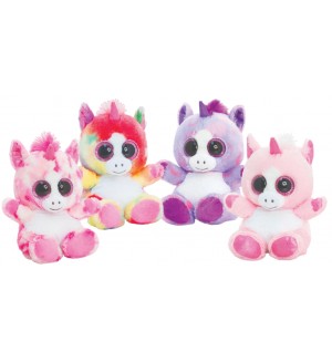 Плюшена играчка Keel Toys Animotsu - Еднорог, 15 cm, асортимент