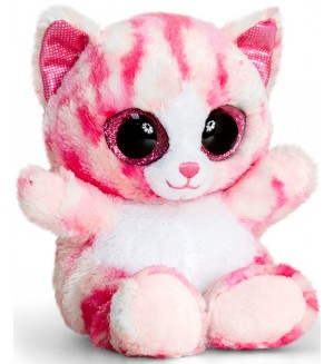 Плюшена играчка Keel toys Animotsu, Fashion - Коте, розово-бяло, 25 cm Плюшена играчка Keel toys Animotsu, Fashion - Коте, розово-бяло, 25 cm