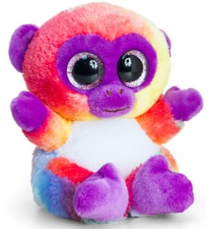 Плюшена играчка Keel Toys Animotsu - Маймунка, цветна, 15 cm