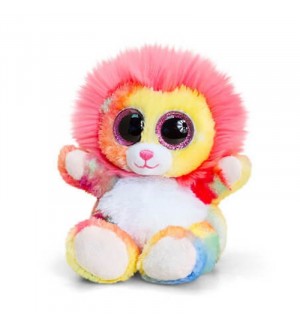 Плюшена играчка Keel Toys Animotsu - Цветно лъвче,15 cm