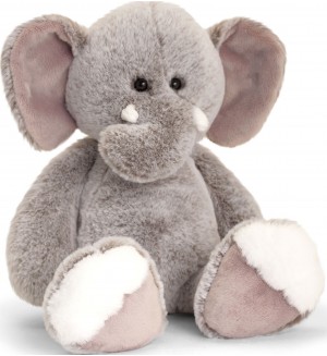 Плюшена играчка Keel Toys - Диви животни, Слонче, 18 cm