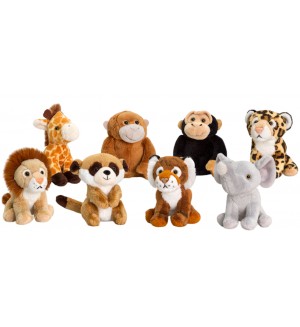 Плюшена играчка Keel Toys - Диво животно, 12 cm, асортимент