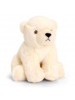 Плюшена играчка Keel Toys Eco - Полярна мечка, 18 cm