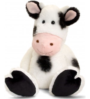Плюшена играчка Keel Toys - Ферма, Крава, 18 cm Плюшена играчка Keel Toys - Ферма, Крава, 18 cm