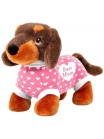 Плюшена играчка Keel Toys Keeleco - Дакел, Best Mum