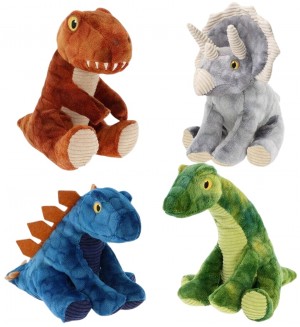Плюшена играчка Keel Toys Keeleco - Динозавър, 12 cm, асортимент 
