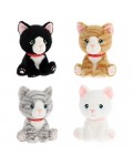 Плюшена играчка Keel Toys Keeleco - Коте Kitty Love, седнало, 14 cm, асортимент