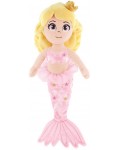 Плюшена играчка Keel Toys Keeleco - Розова русалка, 25 cm