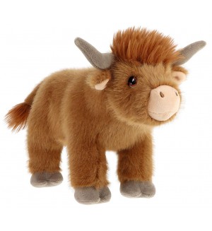 Плюшена играчка Keel Toys Keeleco - Стояща планинска крава, 30 cm Плюшена играчка Keel Toys Keeleco - Стояща планинска крава, 30 cm
