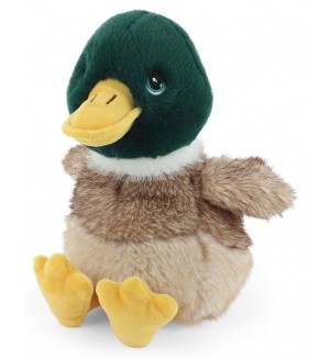 Плюшена играчка Keel Toys Keeleco - Зеленоглава патица, 18 cm