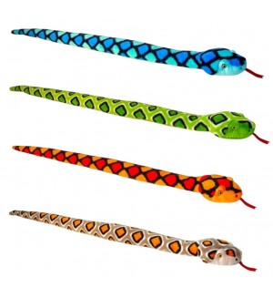 Плюшена играчка Keel Toys Keeleco - Змия, 150 cm, асортимент