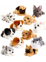 Плюшена играчка Keel Toys - Легнало кученце, 25 cm, асортимент