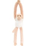 Плюшена играчка Keel Toys - Маймуна със звук, 47 cm, бяло и кафяво