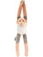 Плюшена играчка Keel Toys - Маймуна със звук, 47 cm, бяло и сиво Плюшена играчка Keel Toys - Маймуна със звук, 47 cm, бяло и сиво