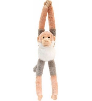 Плюшена играчка Keel Toys - Маймуна със звук, 47 cm, бяло и сиво Плюшена играчка Keel Toys - Маймуна със звук, 47 cm, бяло и сиво