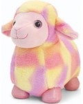 Плюшена играчка Keel Toys - Стояща овца, 30 cm, розово и жълто
