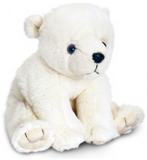Плюшена играчка Keel Toys Wild – Полярна мечка, 25 cm