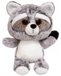 Плюшена играчка Lean Toys - Миещо мече с големи очи, 22 cm