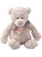 Плюшена играчка Lumpin - Мечо Спенсър с панделка, 23 cm