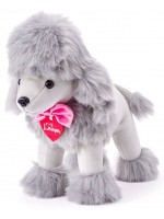 Плюшена играчка Lumpin - Пуделът Лили, 25 cm, сив