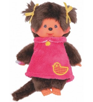 Плюшена играчка Monchhichi Fluffy girl - Маймунка, 20 cm