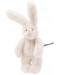 Плюшена играчка Moulin Roty - Бяло зайче, 23 cm