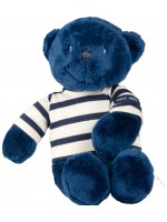 Плюшена играчка Moulin Roty - Мече синьо, 30 cm