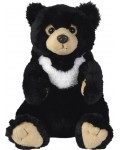 Плюшена играчка Nicotoy - Мече, черно, 25 сm