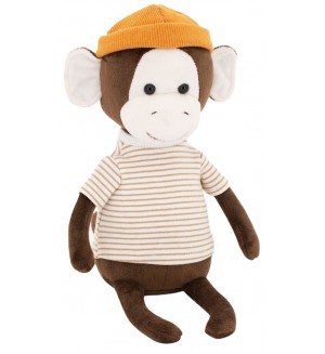 Плюшена играчка Orange Toys Life - Маймунката Чарли, с оранжева шапка, 20 cm