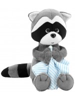 Плюшена играчка Orange Toys Life - Миещата мечка Дени, с кърпата, 20 cm