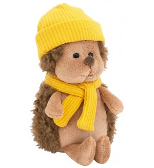 Плюшена играчка Orange Toys Life - Настръхналият таралеж, с жълта шапка, 15 cm