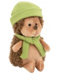 Плюшена играчка Orange Toys Life - Настръхналият таралеж, със зелена шапка, 15 cm